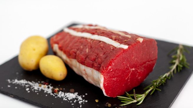 Rôti de boeuf rumsteak blonde d'Aquitaine Label Rouge Tradition Sarthoise