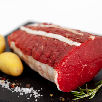Rôti de boeuf rumsteak blonde d'Aquitaine Label Rouge Tradition Sarthoise