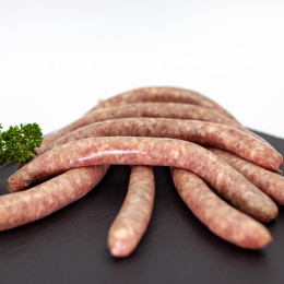 Chipolata nature fait maison au porc fermier Label Rouge Tradition Sarthoise