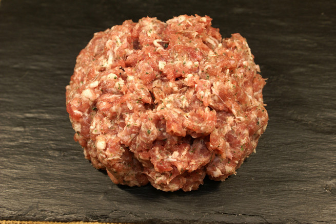 Chair de saucisse de porc aux herbes Label Rouge Tradition Sarthoise