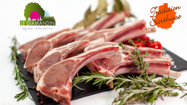 Côte d'agneau Label Rouge origine France Tradition Sarthoise