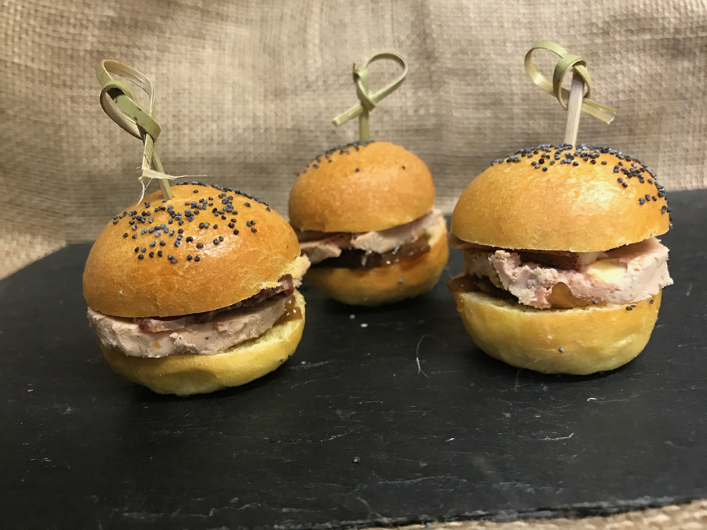 Mini burger au foie gras de canard