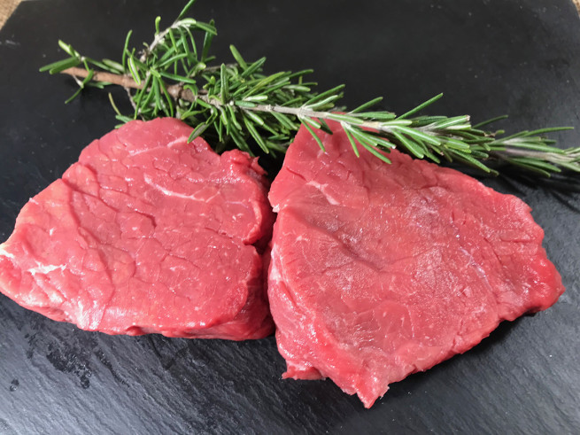 Boeuf pavé de rumsteak blonde d'Aquitaine Label Rouge Tradition Sarthoise