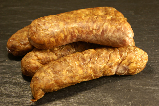 Saucisse de porc fumée Label Rouge Tradition Sarthoise