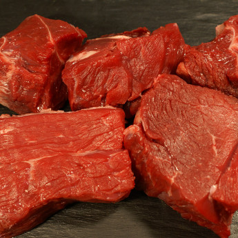 Viande de bœuf bourguignon blonde d'Aquitaine Label Rouge Tradition Sarthoise