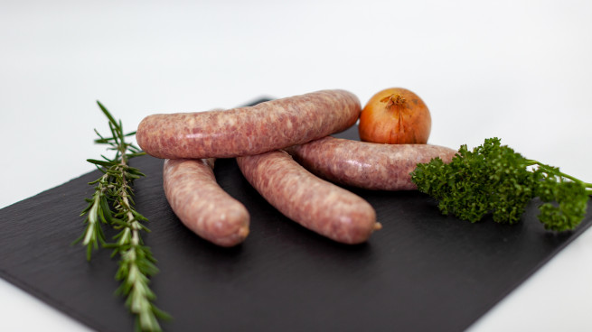 Saucisse de porc fermier Label Rouge Tradition Sarthoise