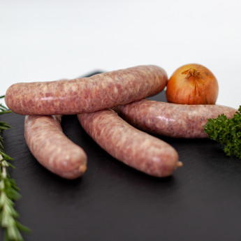 Saucisse de porc fermier Label Rouge Tradition Sarthoise