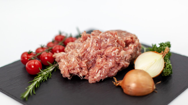 Chair de saucisse au porc fermier Label Rouge Tradition Sarthoise