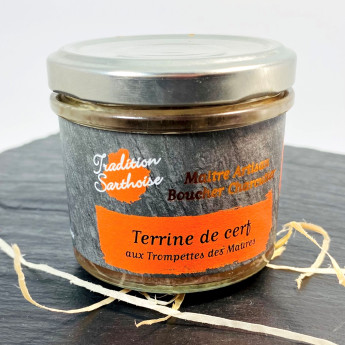 Terrine de cerf origine France à base de porc fermier Tradition Sarthoise