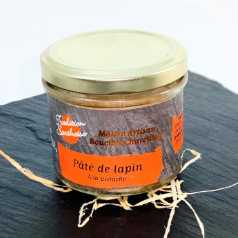 Terrine de pâté de lapin origine France artisanale Tradition Sarthoise