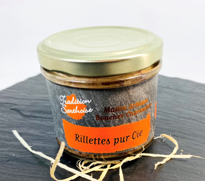 Terrine rillettes pur oie fermier Tradition Sarthoise