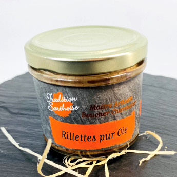 Terrine rillettes pur oie fermier Tradition Sarthoise
